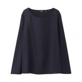 WOMEN Rayon Flare Long Sleeve T Blouse